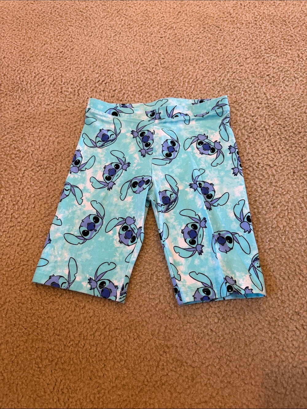 Disney Girls Aqua Stitch Print Skorts